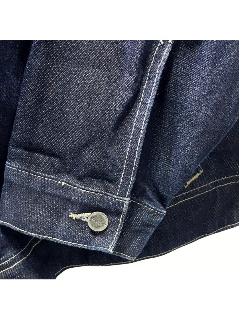 Vintage Sean John Mens XXL Denim Jacket Dark Blue - Picture 10 of 11